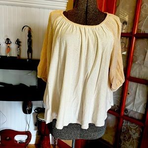 Free People three-quarter length sleeves size large